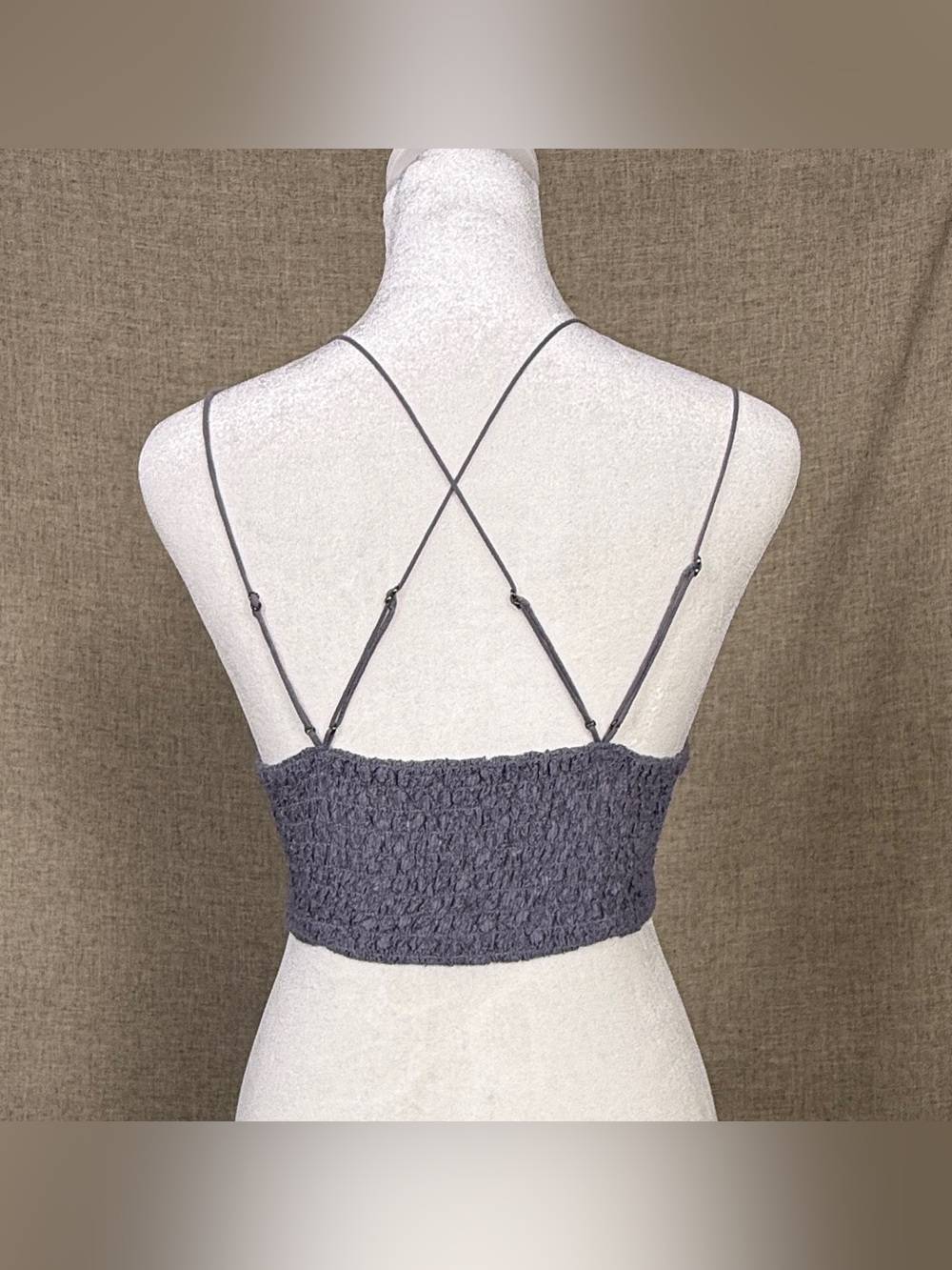 FP One Dusty Lavender Lace-Detail Strappy Bralette - Picture 4 of 5